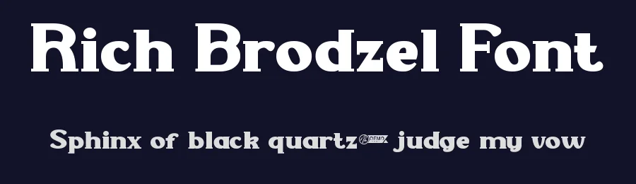Rich Brodzel Font by nihstudio — Display Font — thumbnail 2
