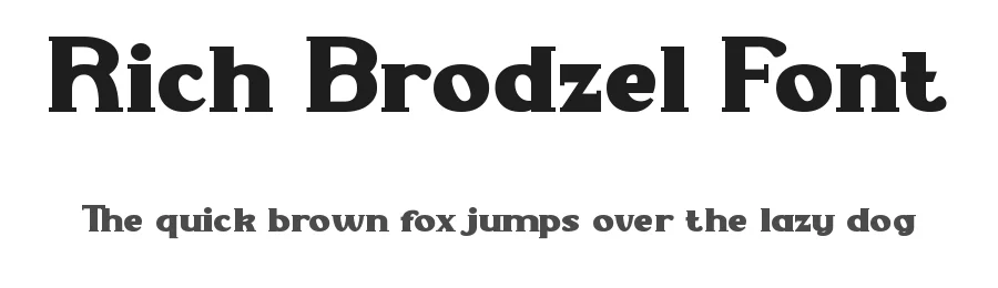 Rich Brodzel Font by nihstudio — Display Font