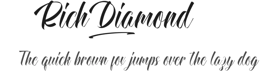 Rich Diamond by nihstudio — Script Handwritten Font