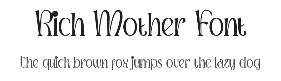 Rich Mother Font by noahtype — Display Font