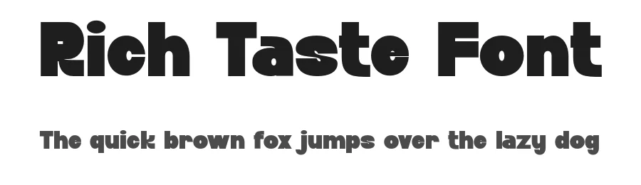 Rich Taste Font by Imoodev — Display Font