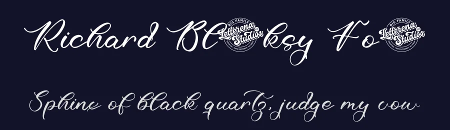 Richard Blooksy Font by letterenastudios — Script Handwritten Font — thumbnail 2