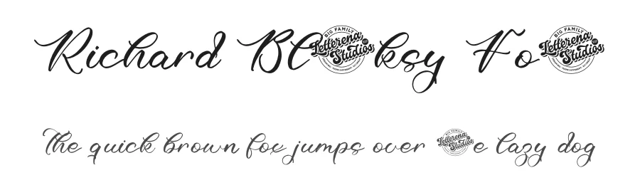 Richard Blooksy Font by letterenastudios — Script Handwritten Font