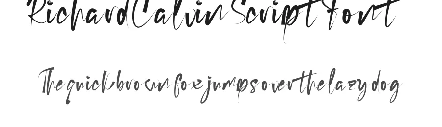 Richard Calvin Script Font by inermediaSTUDIO — Script Handwritten Font