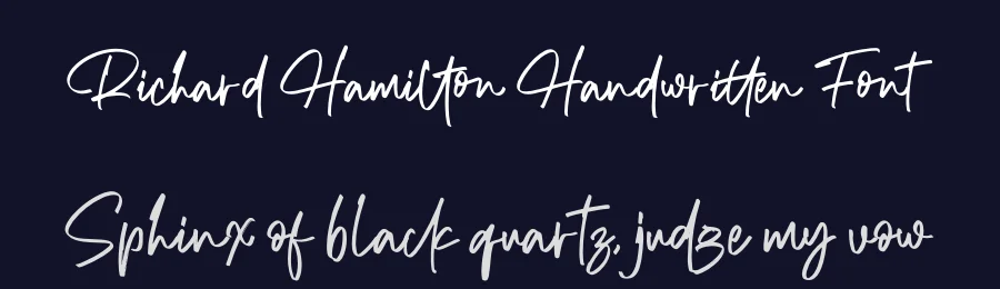 Richard Hamilton Handwritten Font by letterenastudios — Script Handwritten Font — thumbnail 2