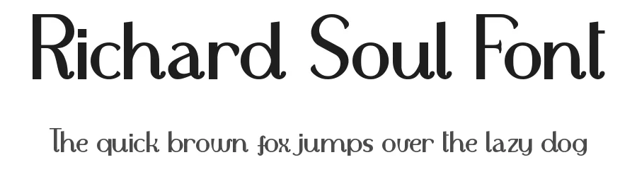 Richard Soul Font by edricstudio β Serif Font