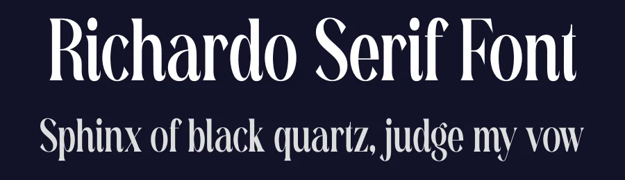 Richardo Serif Font by Storytype — Serif Font — thumbnail 2