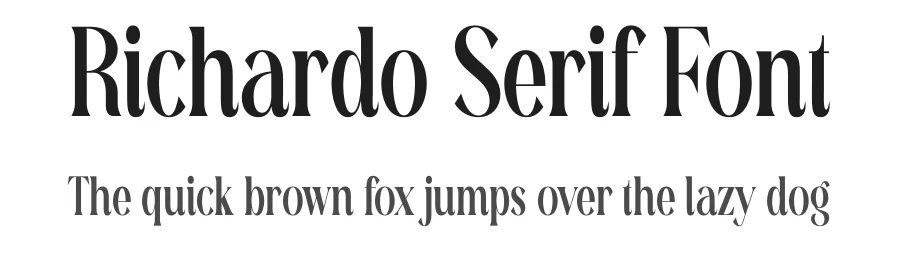 Richardo Serif Font by Storytype — Serif Font