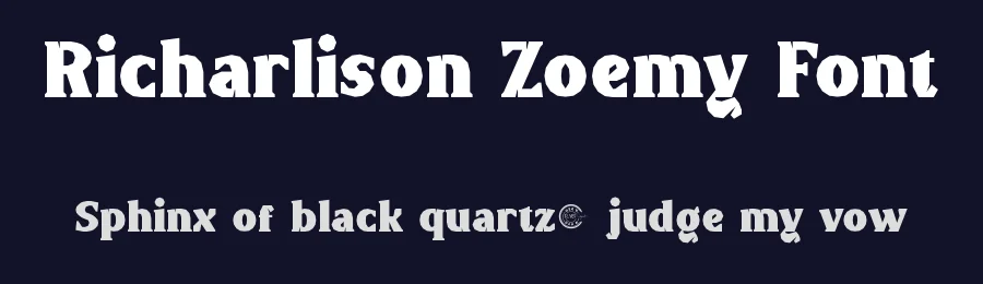 Richarlison Zoemy Font by RaisProject — Display Font — thumbnail 2