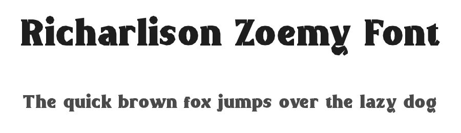 Richarlison Zoemy Font by RaisProject — Display Font