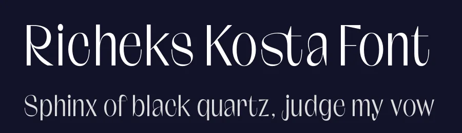 Richeks Kosta Font by timelesstype.co — Sans Serif Font — thumbnail 2
