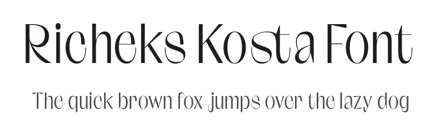 Richeks Kosta Font by timelesstype.co — Sans Serif Font