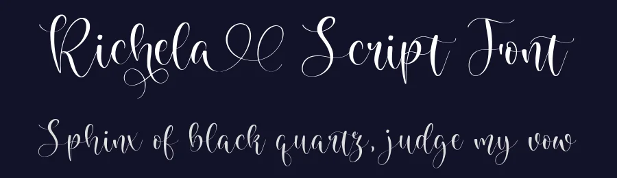 Richela Script Font by balpirick — Script Handwritten Font — thumbnail 2