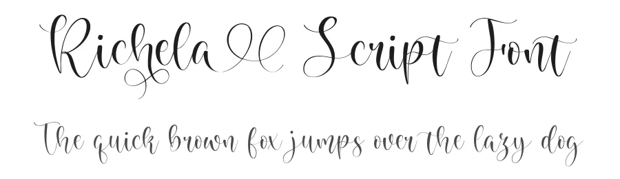 Richela Script Font by balpirick — Script Handwritten Font