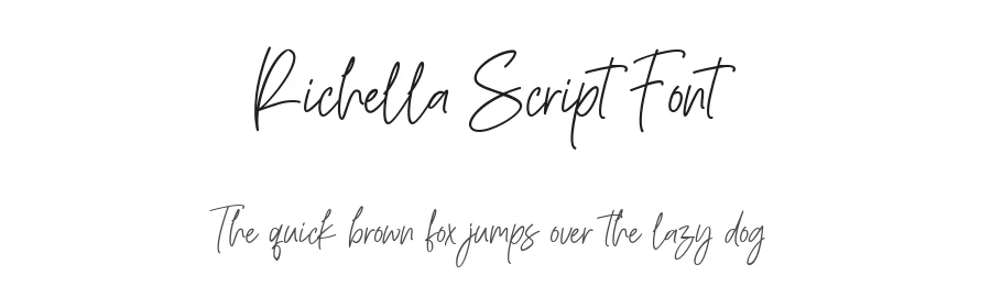 Richella Script Font by Balevgraph Studio — Script Handwritten Font