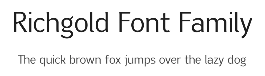 Richgold Font Family by Sronstudio — Sans Serif Font