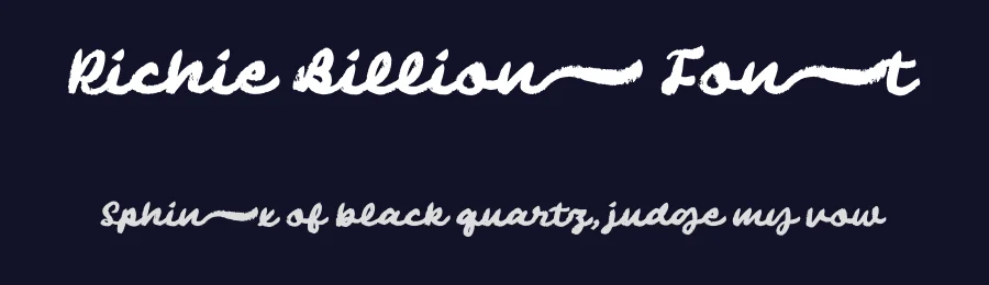 Richie Billion Font by Anxietype Foundry — Script Handwritten Font — thumbnail 2