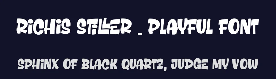 Richis Stiller – Playful Font by [email protected] — Display Font — thumbnail 2