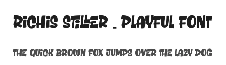 Richis Stiller – Playful Font by [email protected] — Display Font