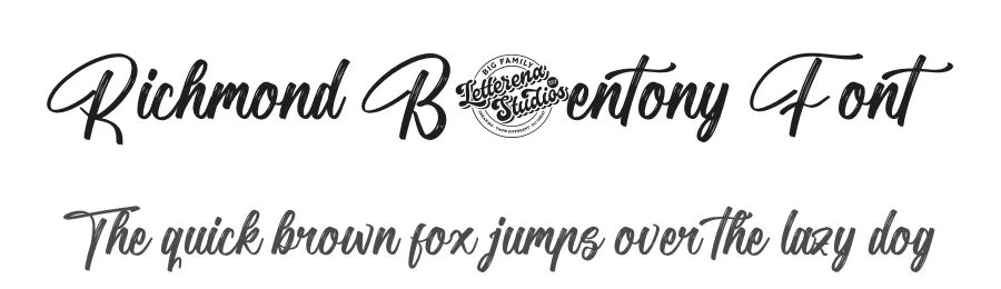 Richmond Barentony Font by letterenastudios — Script Handwritten Font