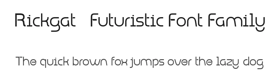 Rickgat – Futuristic Font Family by glyphminds.studios — Display Font