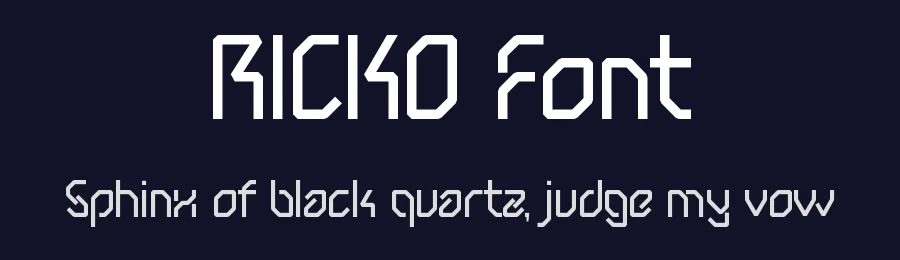 RICKO Font by Rautan Studio — Display Font — thumbnail 2
