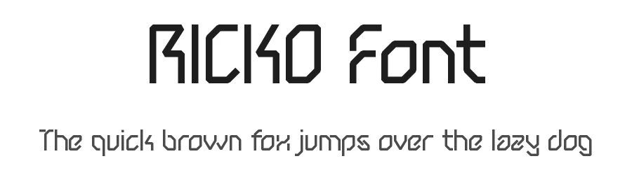 RICKO Font by Rautan Studio — Display Font