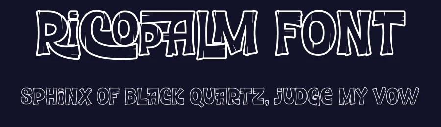 Ricopalm Font by Artisan Themes — Display Font — thumbnail 2