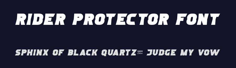 Rider Protector Font by edricstudio — Display Font — thumbnail 2