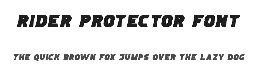 Rider Protector Font by edricstudio — Display Font