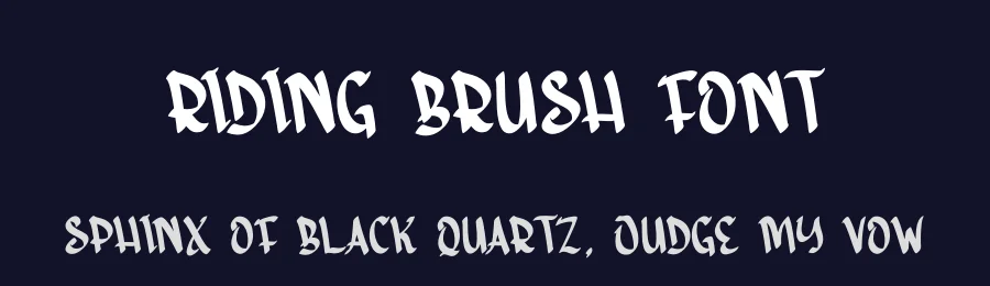 Riding Brush Font by creativeletter — Display Font — thumbnail 2