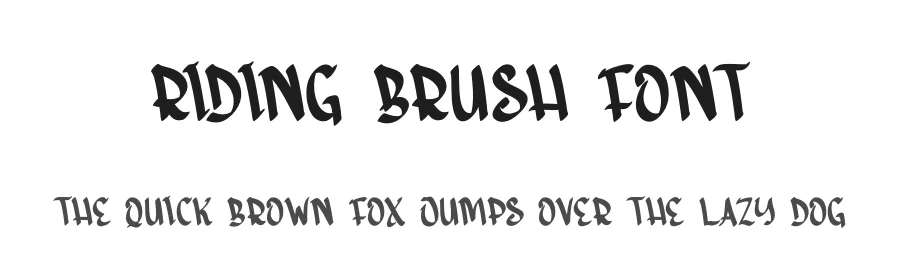 Riding Brush Font by creativeletter — Display Font