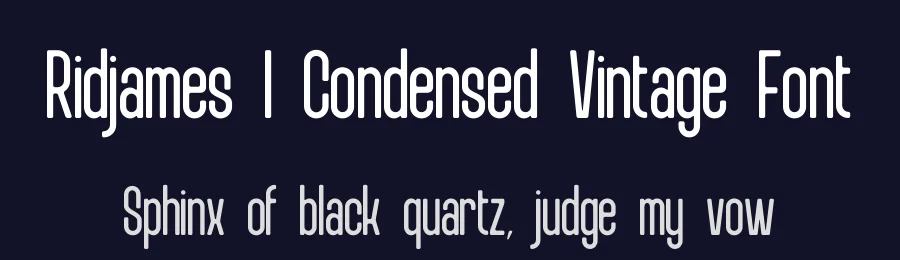 Ridjames | Condensed Vintage Font by Gracetypestudio — Sans Serif Font — thumbnail 2
