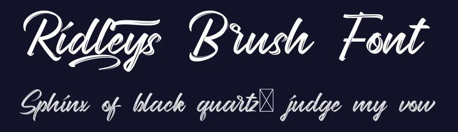 Ridleys Brush Font by CalligraphyFonts.net — Script Handwritten Font — thumbnail 2