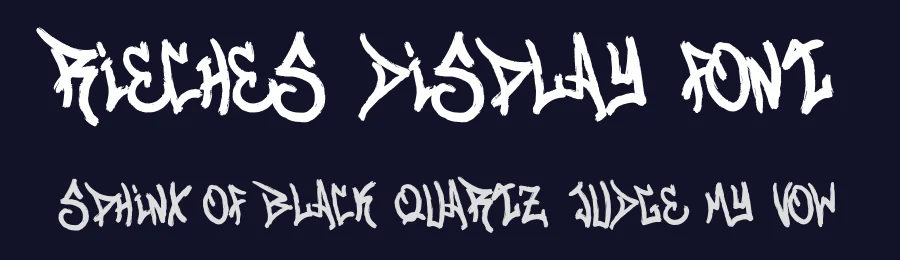 Rieches Display Font by Dhabee — Script Handwritten Font — thumbnail 2