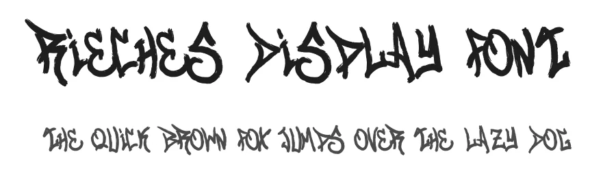 Rieches Display Font by Dhabee — Script Handwritten Font
