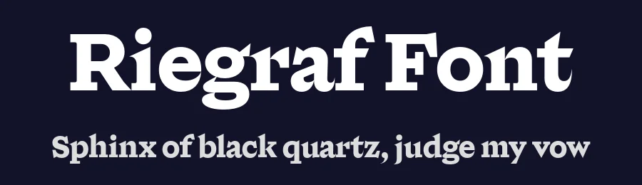 Riegraf Font by Interval Type — Serif Font — thumbnail 2