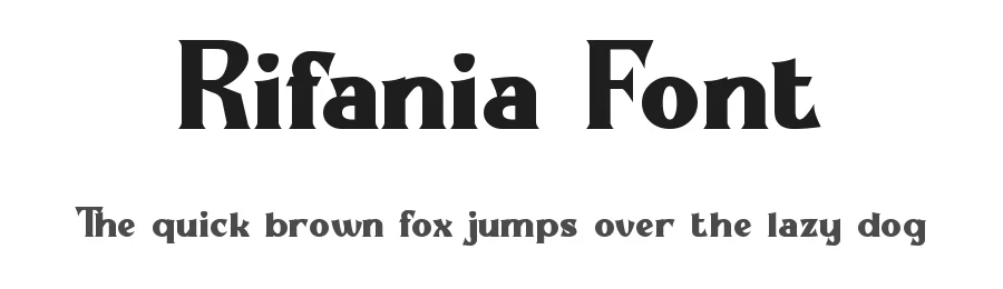 Rifania Font by edricstudio β Serif Font