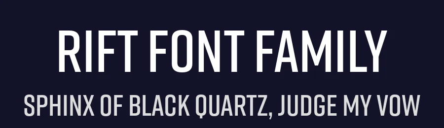 Rift Font Family by Fort Foundry — Sans Serif Font — thumbnail 2