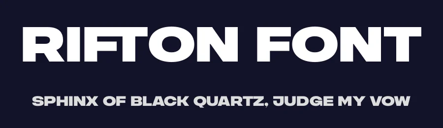 Rifton Font by Halbfett — Sans Serif Font — thumbnail 2