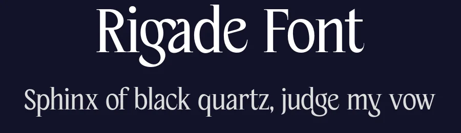 Rigade Font by Aiquitype — Display Font — thumbnail 2