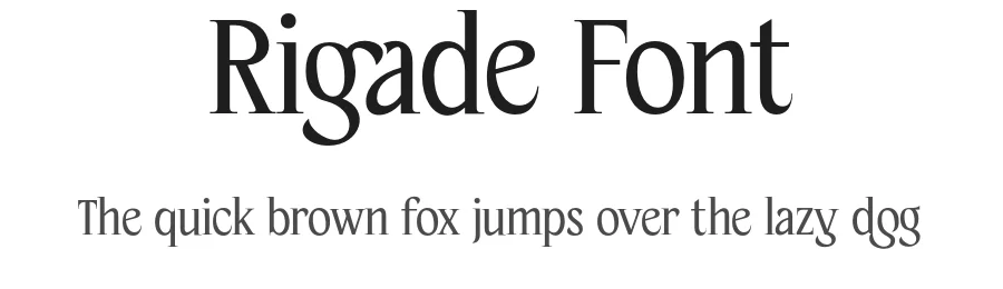 Rigade Font by Aiquitype — Display Font