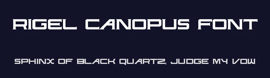 Rigel Canopus Font by UICreative — Display Font — thumbnail 2