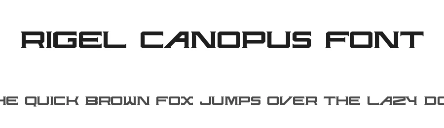 Rigel Canopus Font by UICreative — Display Font