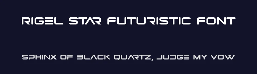 Rigel Star Futuristic Font by 177Studio — Display Font — thumbnail 2
