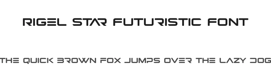 Rigel Star Futuristic Font by 177Studio — Display Font