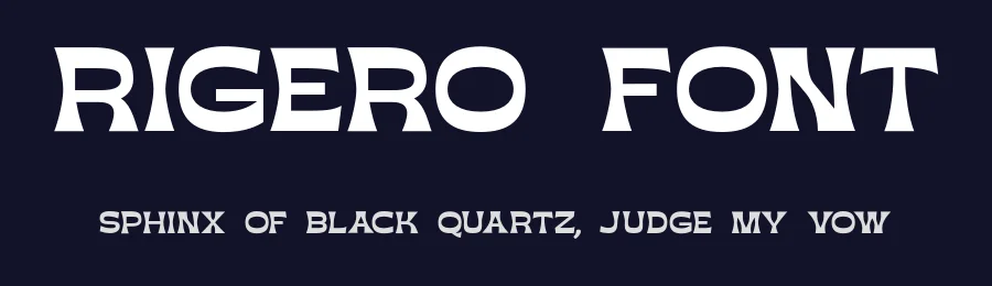 Rigero Font by Surplus Type Co — Display Font — thumbnail 2