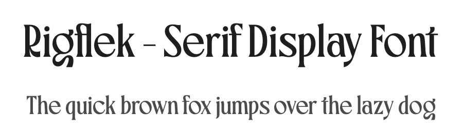 Rigflek – Serif Display Font by timelesstype.co — Display Font