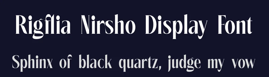 Rigflia Nirsho Display Font by timelesstype.co — Serif Font — thumbnail 2