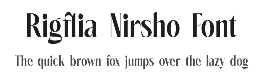 Rigflia Nirsho Font by timelesstype.co — Serif Font